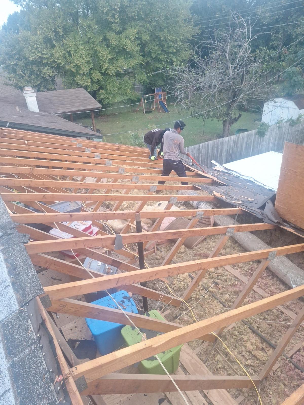 A closer look beneath the decking